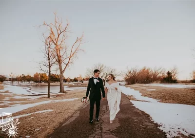 Walking Winter Wedding