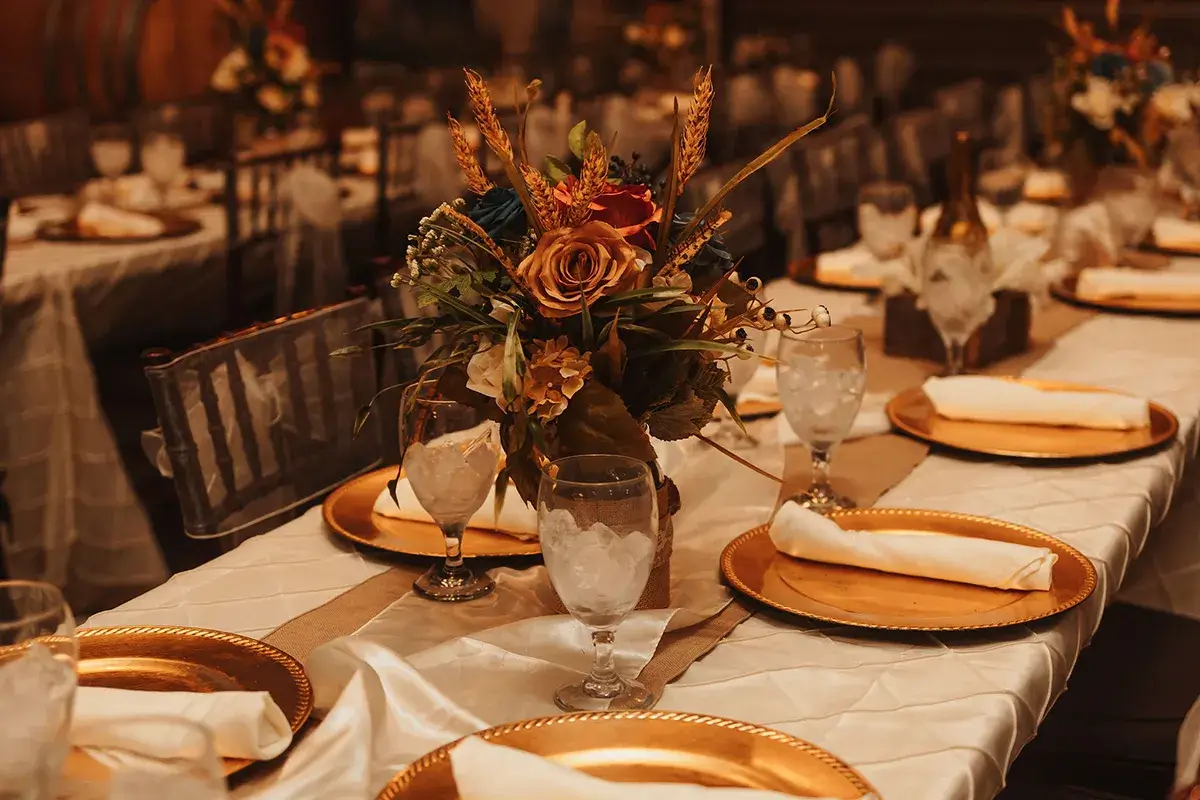 A wedding tablescape