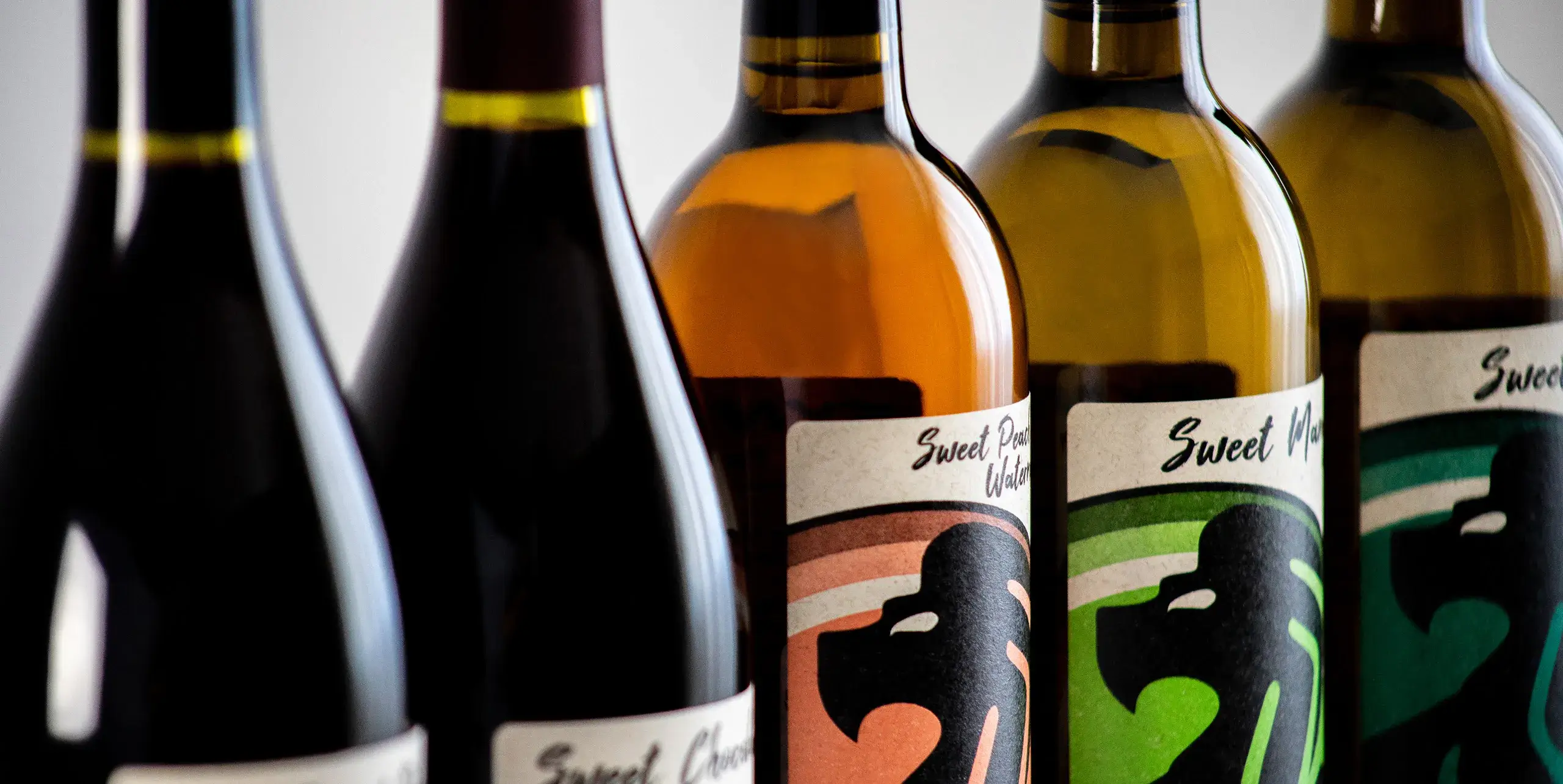 Row of Wine Bottles Row of Wine Bottles
