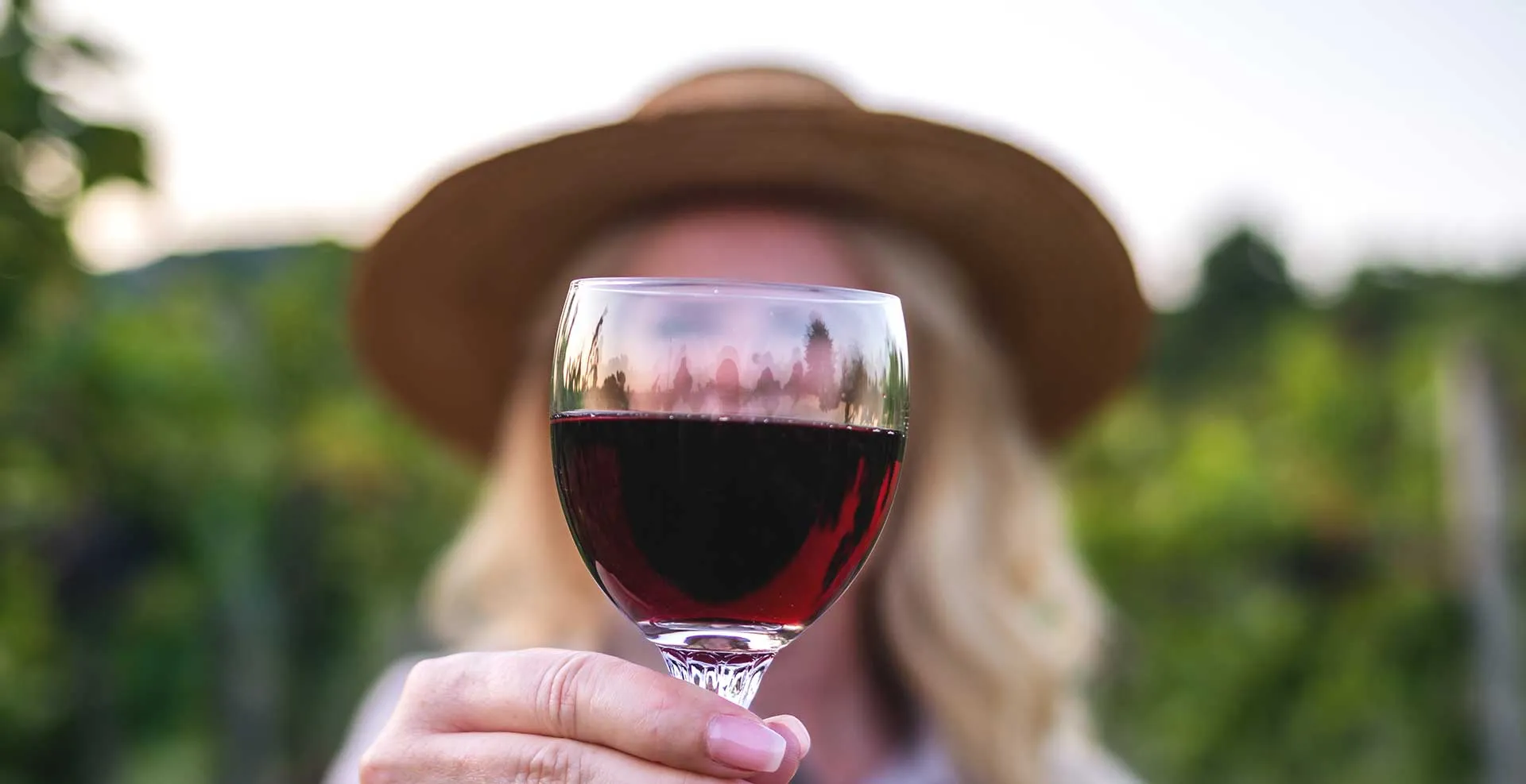 Layer-5 a person holding a glass of wine